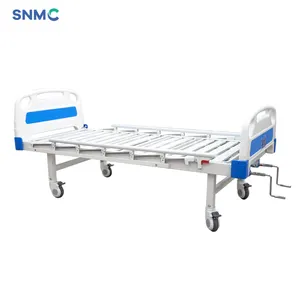 Dos manivelas dos funciones manual clínica cama de enfermería Hospital de enfermería 2 camas médicas reclinables camas de Hospital inclinables para pacientes