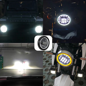 Faro LED Redondo de 7 Pulgadas para <span class=keywords><strong>Jeep</strong></span> JL JK, Bombilla LED de Trabajo de 24v, Luz Alta y Baja, Lente de Proyector LED, Ojos de Ángel - Product Image 2