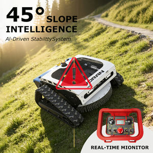 <span class=keywords><strong>Tondeuse</strong></span> à gazon hybride télécommandée VORAN 425cc, moteur à essence 26 pouces, coupe-herbe sur chenilles RC pour vergers et pentes autoroutières - Product Image 2