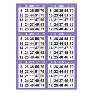 Highly Customized Design logo Sizes BINGO Digital <b>Printing</b> <b>Paper</b> Game <b>Paper</b> Bingo Cards - Product Image 5