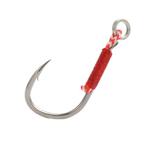 Lushawer 10 cái móc vòng tròn đơn móc câu jigging fishhook với ngạnh móc câu cá cho Minnow bút chì câu cá hrad mồi trong sông hồ - Product Image 1