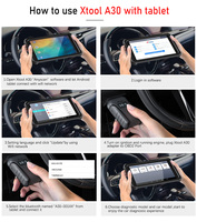 Herramienta de Diagnóstico de Sistemas para Automóviles OBD2, XTOOL Anyscan A30 con Tableta P80, Reinicio de ABS, EPB y DPF, Escáner Automotriz OBD 2, Anyscan A30m
