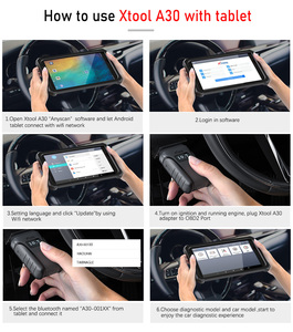 OBD2 Car All Systems Diagnostic Tools XTOOL Anyscan A30 with Tablet P80 ABS EPB DPF Reset OBD 2 Automotive Scanner Anyscan <strong>A30m</strong> - Product Image 6