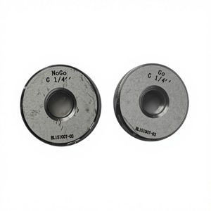 Jauge à filetage métrique certifiée de haute précision Master GO Nogo GCr15, calibrée, G1/4\" - Product Image 1