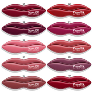 CmaaDu <span class=keywords><strong>Rossetto</strong></span> Minerale e Lucidalabbra in 10 Colori, Lunga Durata, Idratante, <span class=keywords><strong>Rosso</strong></span> Sexy, Effetto Mousse, Opaco, Impermeabile - Product Image 3