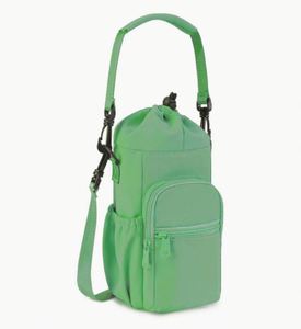 Custom Insulated Wine Cooler with Strap 40oz Polyester Sling Bag with Phone Pocket Crossbody - Product Image 4