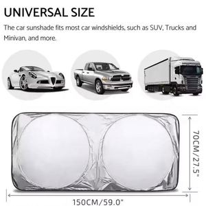 Wholesale Uv Protection Foldable Front Windscreen Sun Shade Logo Promo Business Gift <b>Window</b> Windshield Car Sunshade <b>Cover</b> - Product Image 4