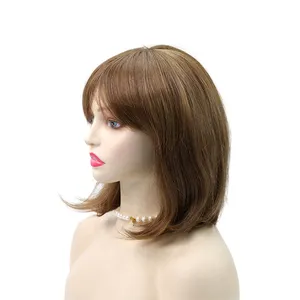 EMEDA peluca Pixie pelo de mujer con peinado pelo sintético Peluca de cabello humano mixto