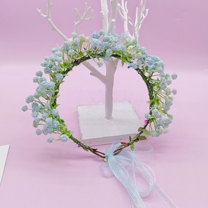 Cabeza de vacaciones junto al mar de estilo europeo y americano, guirnalda de flores, corona, corona nupcial, <span class=keywords><strong>tocado</strong></span> para fiesta, decoración de boda - Product Image 4