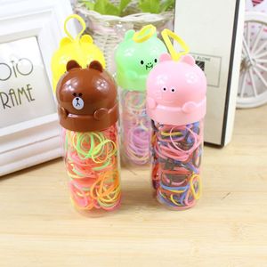 Élastiques à cheveux en caoutchouc motif dessin animé, couleurs assorties, haute élasticité, usage quotidien, en résine plastique - Product Image 1