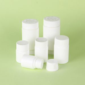 Envases farmacéuticos de plástico HDPE redondos de diferentes tamaños para productos de salud, medicamentos y pastillas con tapa de rosca. - Product Image 2