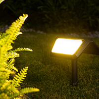 Projecteurs solaires de jardin réglables à LED, éclairage solaire pour pelouse, éclairage extérieur pour allée de jardin, décoration de jardin