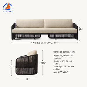 Muebles de lujo con ratán americano Bali moda beige <span class=keywords><strong>Toronto</strong></span> mimbre zeen sofá personalizado muebles de ratán - Product Image 6