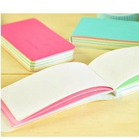 Carnet de poche A7 à couverture souple, format horizontal, pages vierges, mini carnet de croquis portable, pages épaisses colorées, cadeau