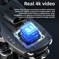 Drone P1 HD Professionnel Pliable Quadricoptère Longue Autonomie Avion RC 1080P 2K Optionnel Maintien d'Altitude Flux Optique Débutant