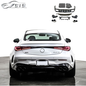 Диффузор в стиле AM для выхлопных отверстий, задний бампер, накладки на диффузор для Mercedes-Benz C236 CLE53 Coupe 2023+ - Product Image 6