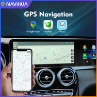 Nuevo NaviHua para Mercedes Benz C GLC W205 X253 Radio de Coche con Android y Doble Pantalla Navegador GPS para Automóvil Unidad Principal de Carplay Monitor