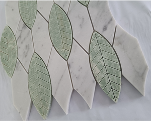 Azulejo de mosaico Waterjet de mármol moderno <span class=keywords><strong>Parquet</strong></span> de 10mm para paredes interiores para apartamentos <span class=keywords><strong>Precio</strong></span> por metro cuadrado Gráfico disponible - Product Image 2