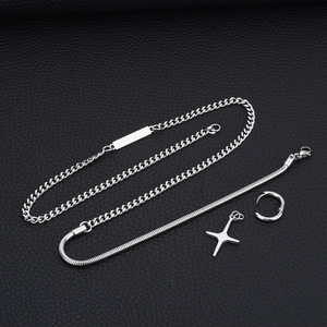 2026 New Exquisite Long <b>Chain</b> <b>Cross</b> Pendant Necklace Fashion Design Men's Titanium Steel Necklaces Wholesale Jewelry Trendy - Product Image 3