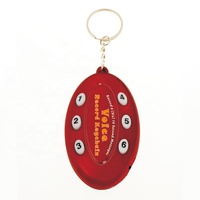 Llavero de Halloween con voz innovadora de vacaciones baratas de fábrica, llavero de sonido grabable personalizado, llavero parlante al por mayor