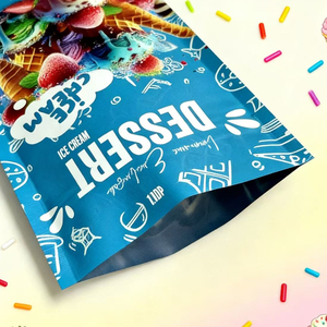 Custom Zipper Food Packaging Foodsafe Pouch Plastic Cookie Bags Snack Pouch Candy Packaging - Product Image 4