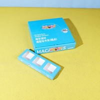 Impression de boîtes en carton pliable personnalisé Donut Cookie Macaron Cheesecake Tranche Boîtes de présentation Emballage en papier de boulangerie sucrée pour le dessert