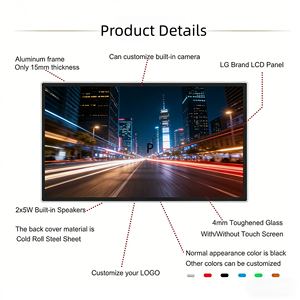 شاشة عرض رقمية شفافة مقاس 55 بوصة للتثبيت على الحائط، شاشة لمس فائقة الدقة 4K، شاشة عرض شفافة فائقة النحافة - Product Image 2