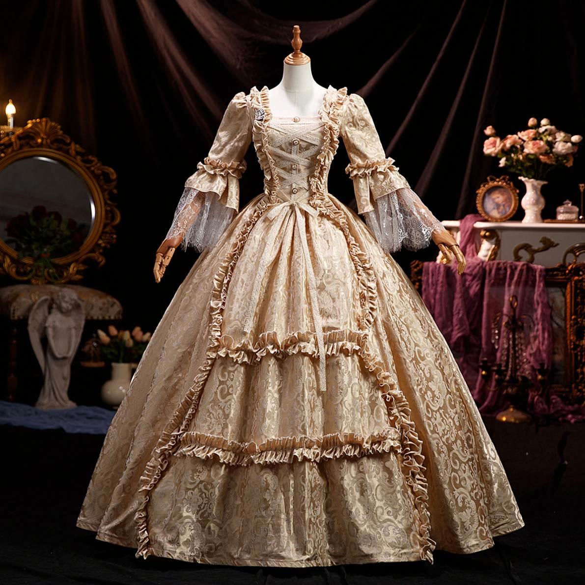 Victorian Dress Victorian Ball Gown Elegant Floor-Length