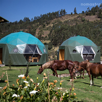 Dôme de glamping de luxe de 6 m avec couche isolante pour hôtel et complexe forestier