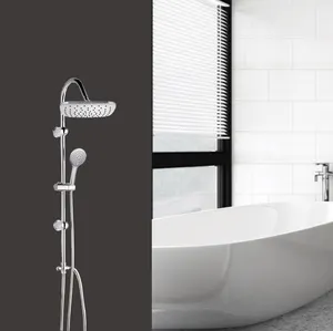 现代不锈钢201制造商浴室雨水淋浴柱套装cabeza de ducha