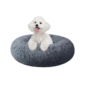 Wholesale Manufacturer Soft Luxury Plush Pet Cushion <b>Round</b> Cat <b>Dog</b> <b>Bed</b> Pet Furniture - Product Image 1