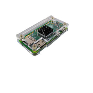 Carcasa acrílica Raspberry <span class=keywords><strong>Pi</strong></span> Zero W personalizada + disipador térmico de aluminio para RPI Zero Box Cover Shell Enclosure Cases también para RPI Zero - Product Image 2