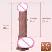 Nouveau Vibrateur Rétractable Télécommandé Sans Fil Chauffant et Pénétrant Réaliste pour Femmes - Jouets Sexuels