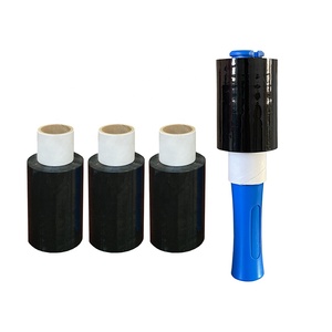 <span class=keywords><strong>Film</strong></span> étirable noir mini 4 po x 500 pi pour déménagement et emballage, durable - Product Image 1