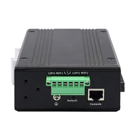 UOTEK Industrial 100M 2 Capas 8 Puertos RJ45 Red Gestionada POE Conmutador Ethernet 2 Gigabit Fibra Óptica SC DIN-Rail M