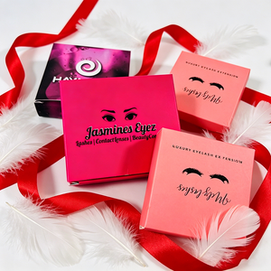 Cajas con Logotipo Personalizado al por Mayor, Empaque Cosmético Multicolor para Pestañas, Cajas <span class=keywords><strong>de</strong></span> Belleza Rosadas Personalizadas - Product Image 1