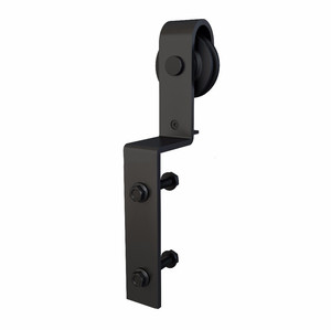 6.6FT Solid Wood Modern Bypass Sliding <strong>Barn</strong> <strong>Door</strong> <strong>Hardware</strong> for Apartment Use with Finished Surface - Product Image 4