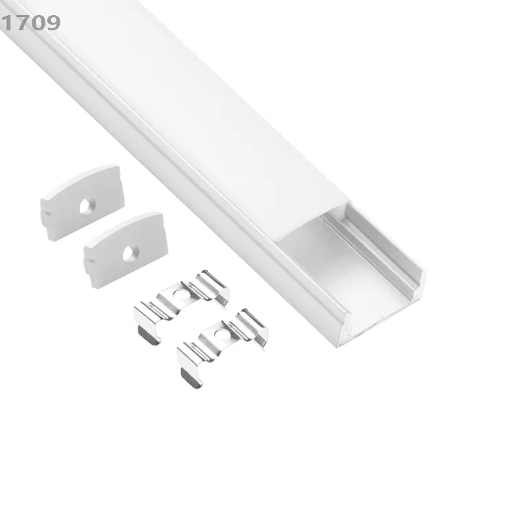 1709 bendable extrusie profiel voor led strip verlichting Led strip channel geëxtrudeerd aluminium heatsink