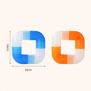 Juguetes masticables para perros para el aburrimiento, fragancia segura, juguetes masticables duraderos para perros para masticadores, juguete de cuidado Dental TPR para perros medianos - Product Image 6