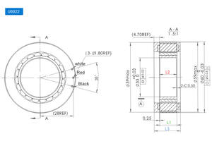 Moteur BLDC sans cadre 48V à entraînement direct, moteur à couple avec OD60mm, couple 0.6NM, hauteur 22mm pour robot chirurgical médical, articulation et bras - Product Image 6