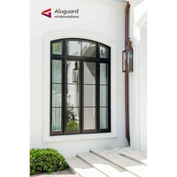 Ventana de Aluminio con Diseño Personalizado en Forma de Arco, Ventana Decorativa con Vidrio