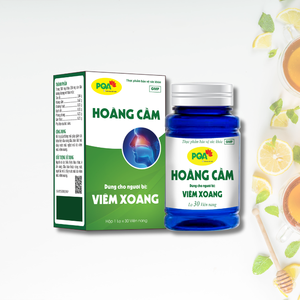 Suppléments de santé certifiés GMP Scutellaria Baicalensis Capsules pour la santé pulmonaire Confort du nez Soutien immunitaire 30 Capsules - Product Image 1