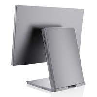 Système de terminal de point de vente (TPV) haut de gamme VPOS T2 avec boîtier en alliage d'aluminium, écran tactile double 15,6 pouces, compatible Windows 11/10 pour la restauration