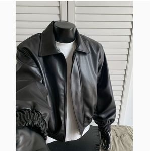 <span class=keywords><strong>Chaqueta</strong></span> de Cuero Nueva de Otoño para <span class=keywords><strong>Hombre</strong></span> 2026, <span class=keywords><strong>Chaqueta</strong></span> Corta Holgada, <span class=keywords><strong>Chaqueta</strong></span> de Cuero Retro Americana para <span class=keywords><strong>Hombre</strong></span> - Product Image 2