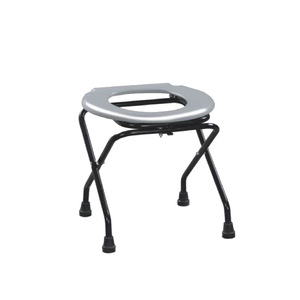 Portable <b>Commode</b> <b>Chair</b> For Elderly Pregnant Disabled Home Use Foldable Toilet Stool Shower Seat Large Straight Body - Product Image 3