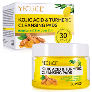 YECUCE Makeup Remover <strong>Cleansing</strong> Face Wipes Facial <strong>Cleansing</strong> Pad Exfoliating Kojic Acid And Turmeric <strong>Cleansing</strong> Pads - Product Image 6