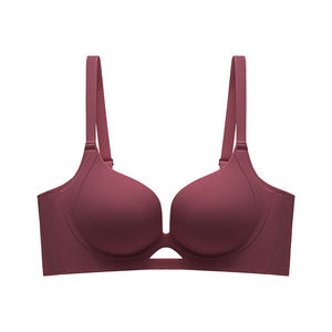 Sujetadores de Alta Calidad al por Mayor, Sensuales, Románticos, Franceses, Suaves, Sin Costuras, Tejidos, con Copa Tridimensional, Moldeadores, Push-Up, Sin Varillas, Sólidos, Sin Forro - Product Image 4