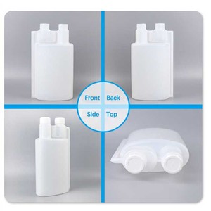 Double col avec échelle Bouteille de médecine vétérinaire Bouteille de mesure désinfectante graduée 100ml 250ml 500ml 1000ml - Product Image 2