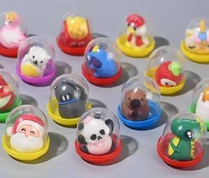 1PC 32mm Jouets miniatures pour enfants, petits animaux amusants, boule de <span class=keywords><strong>jouet</strong></span> pour animaux de compagnie, œuf, petites poupées, cadeaux, jouets en capsule pour distributeur automatique - Product Image 3