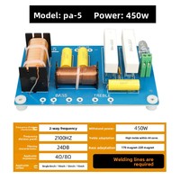 Divisor de Frecuencia PA5 de 2 Vías, Audio de Cobre, 12-15 Pulgadas, 400W, Red de Crossover HIFI, Divisor de 2 Vías 1HF/1LF para Accesorios de Altavoces